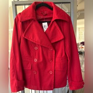 CoffeeShop Vibrant Red Jacket - Large